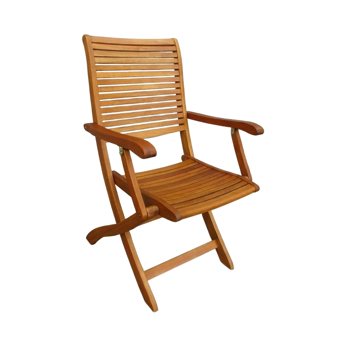 Riviera Folding Wooden Garden Armchair with Armrests — 1