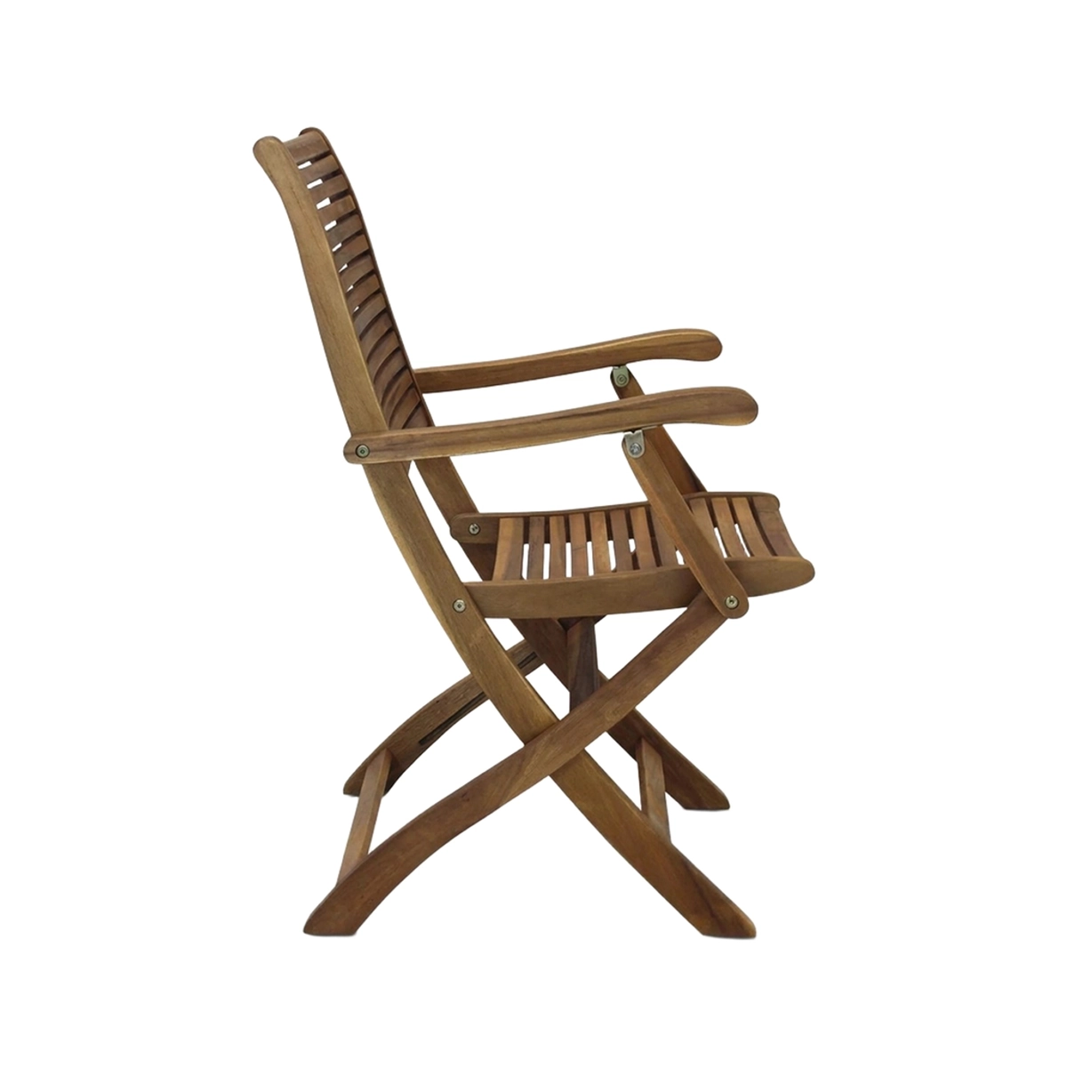 Riviera Folding Wooden Garden Armchair with Armrests — 4
