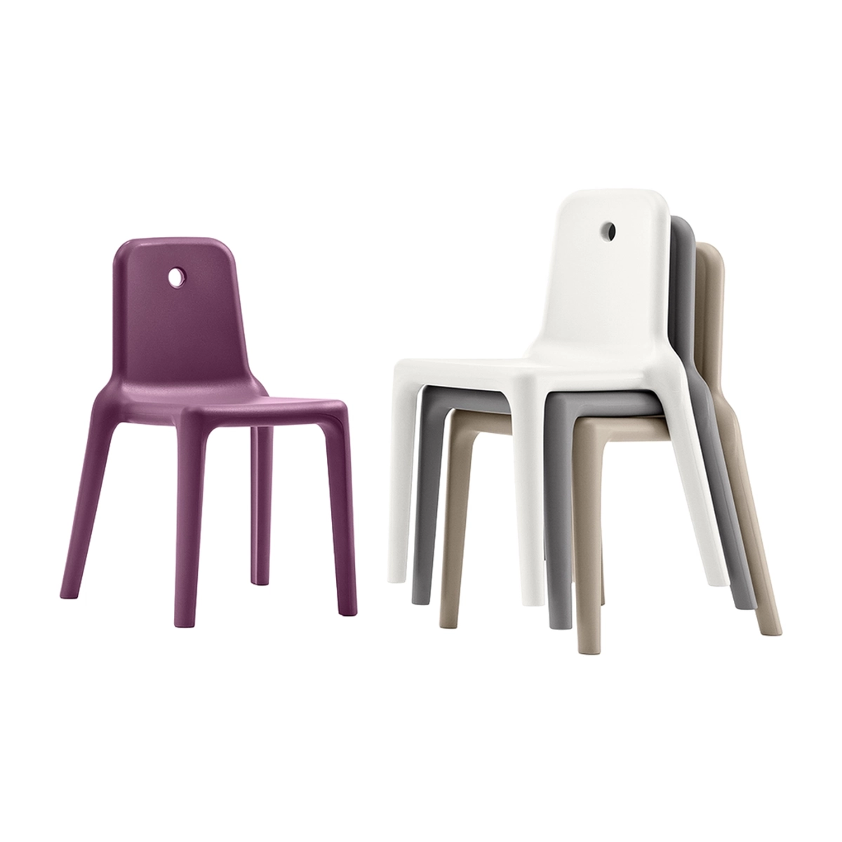 LYXO Mellow Set of 2 Modern Indoor and Outdoor Polyethylene Chairs — 4