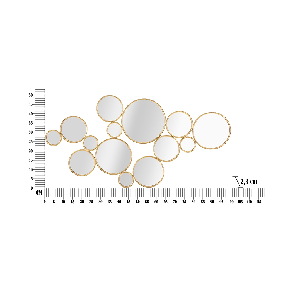 Mirrors Round Gold Mirror Wall Art Decoration — 6