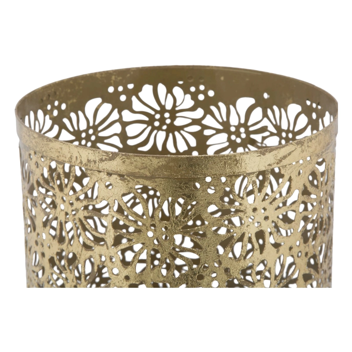 Fiori Glam Round Perforated Metallo Umbrella Stand Mauro Ferretti — 5