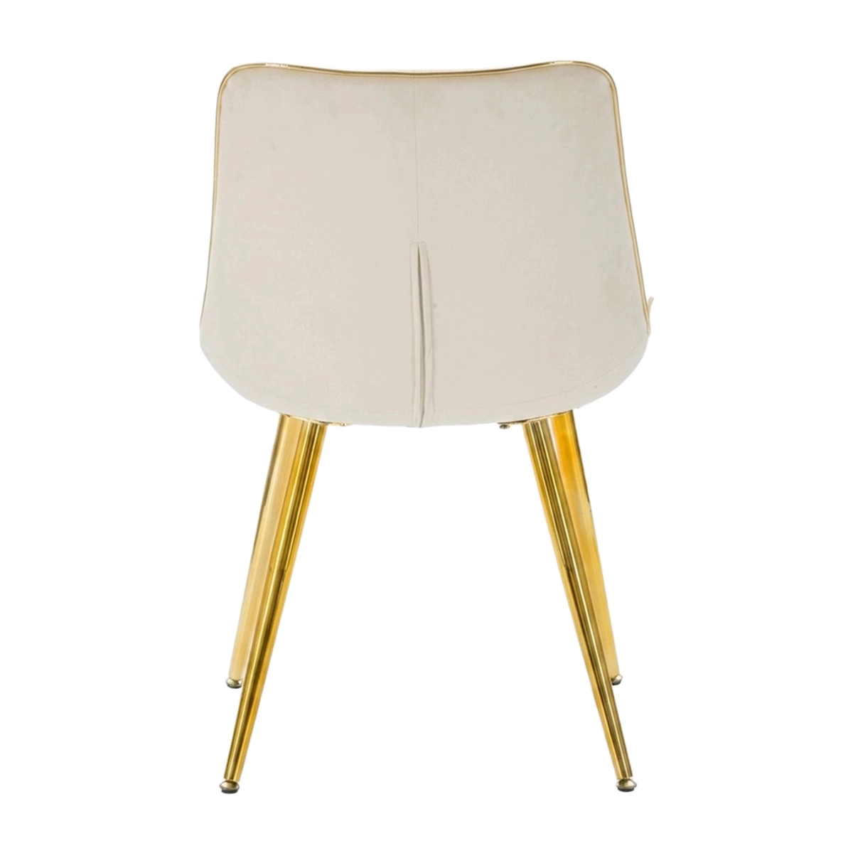 Set of 2 Paris Upholstered Dining Chairs in Fabric and Metal — 6