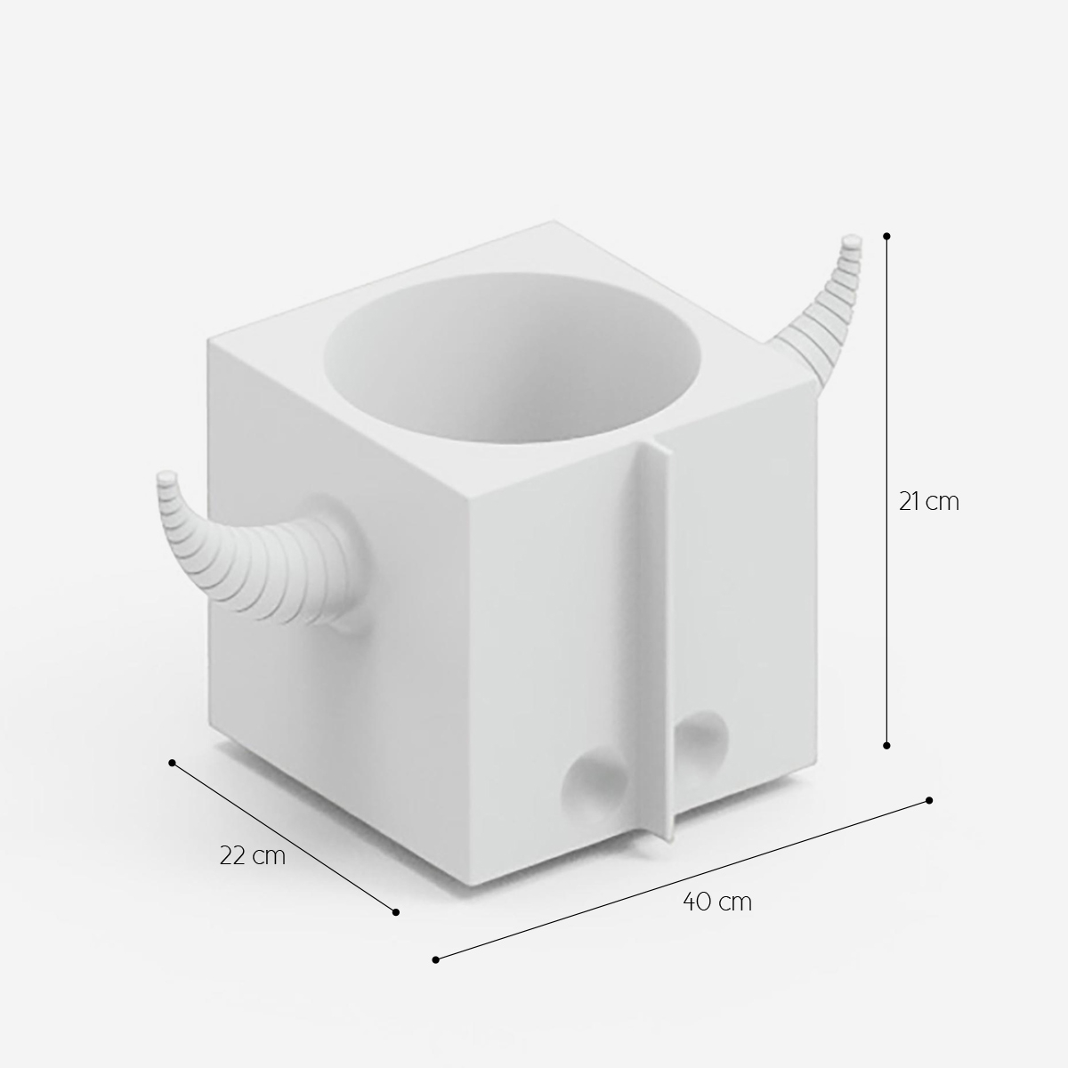 Modern Outdoor Polyethylene Planter Orot LYXO — 4