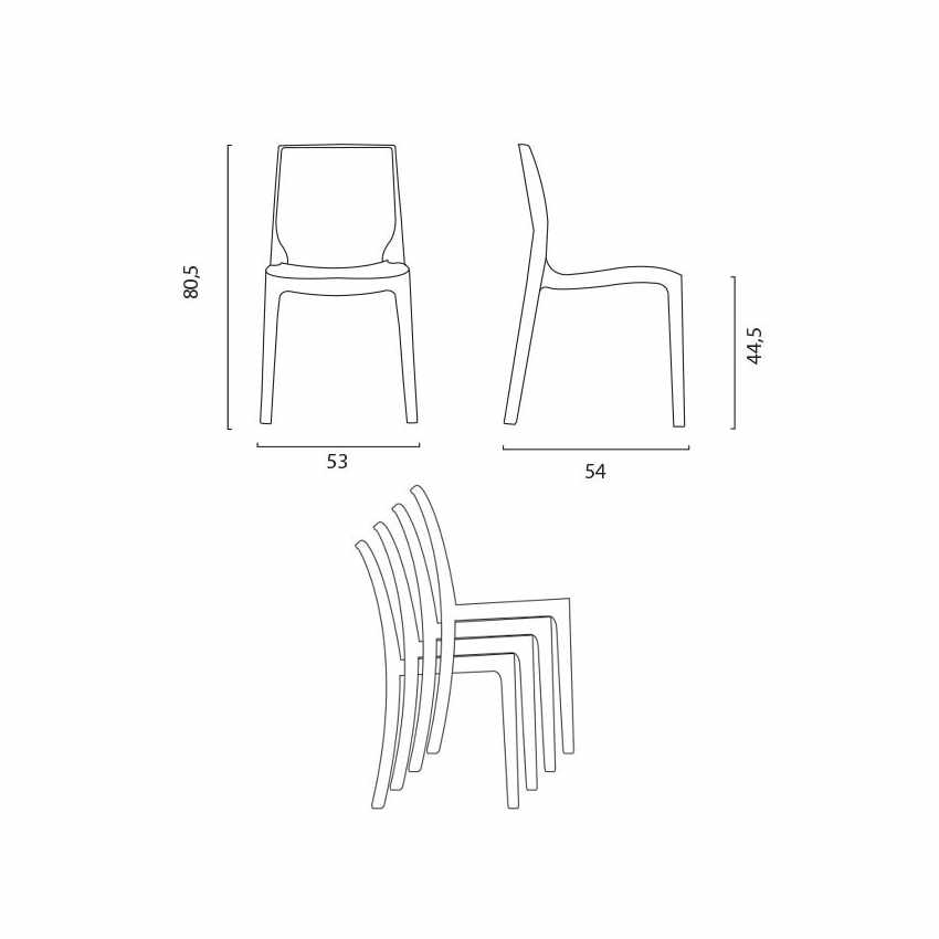 Grand Soleil Femme Fatale Transparent Polycarbonate Chair — 5