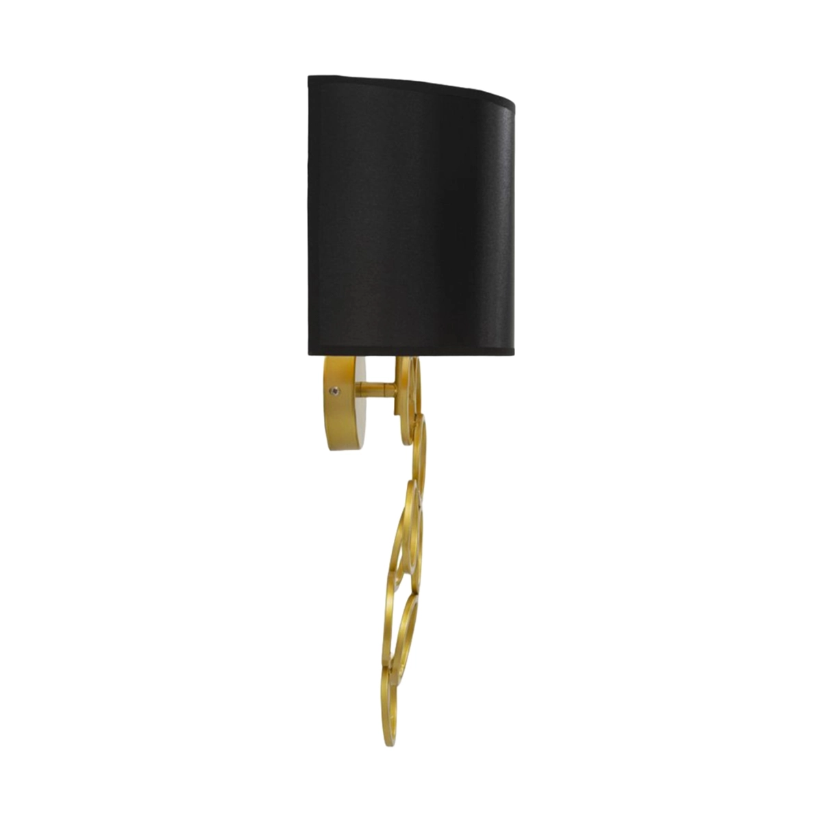 Rich Wall Lamp in Iron with Fabric Lampshade — 5
