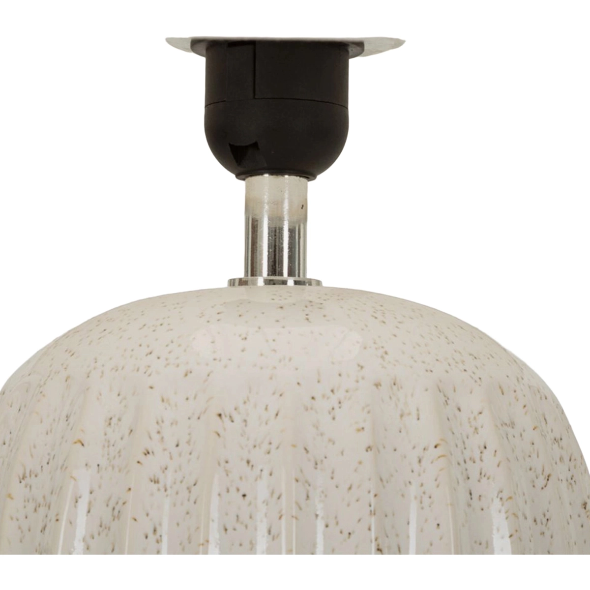 Ceramic Table Lamp Japandi Peach Levels Glow — 3