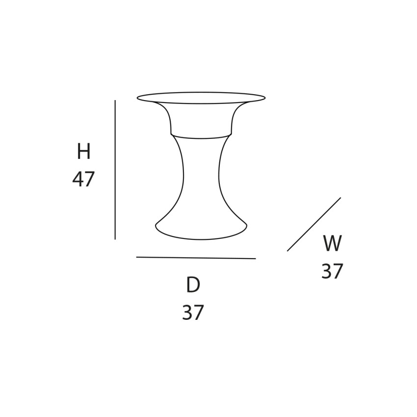 Round 2in1 Modular Outdoor Coffee Table Arkema Design Olimpo DP1544/7016 — 3