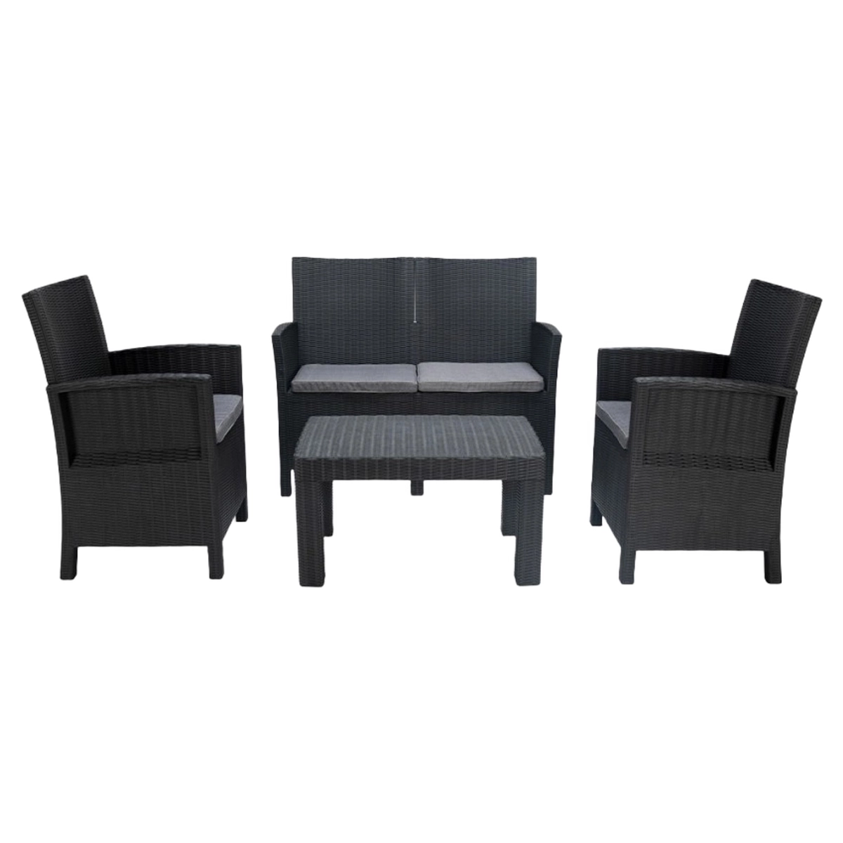 Garden lounge set Taormina Grand Soleil 2 seater sofa 2 armchairs — 3