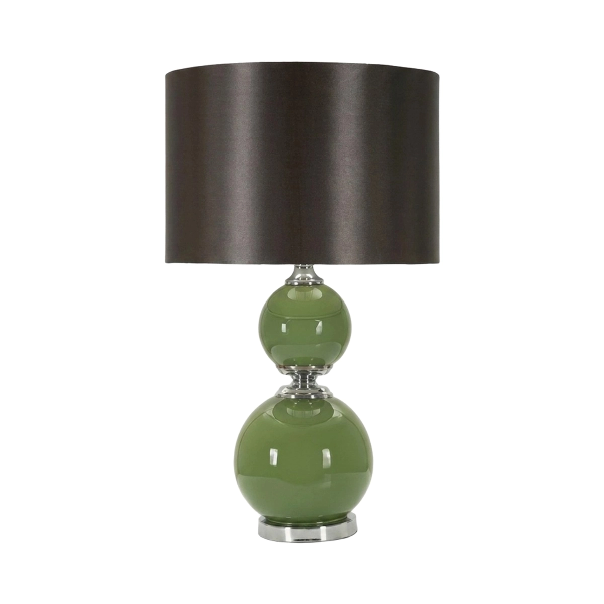 Eva Two Table Lamp in Glass and Fabric — 1