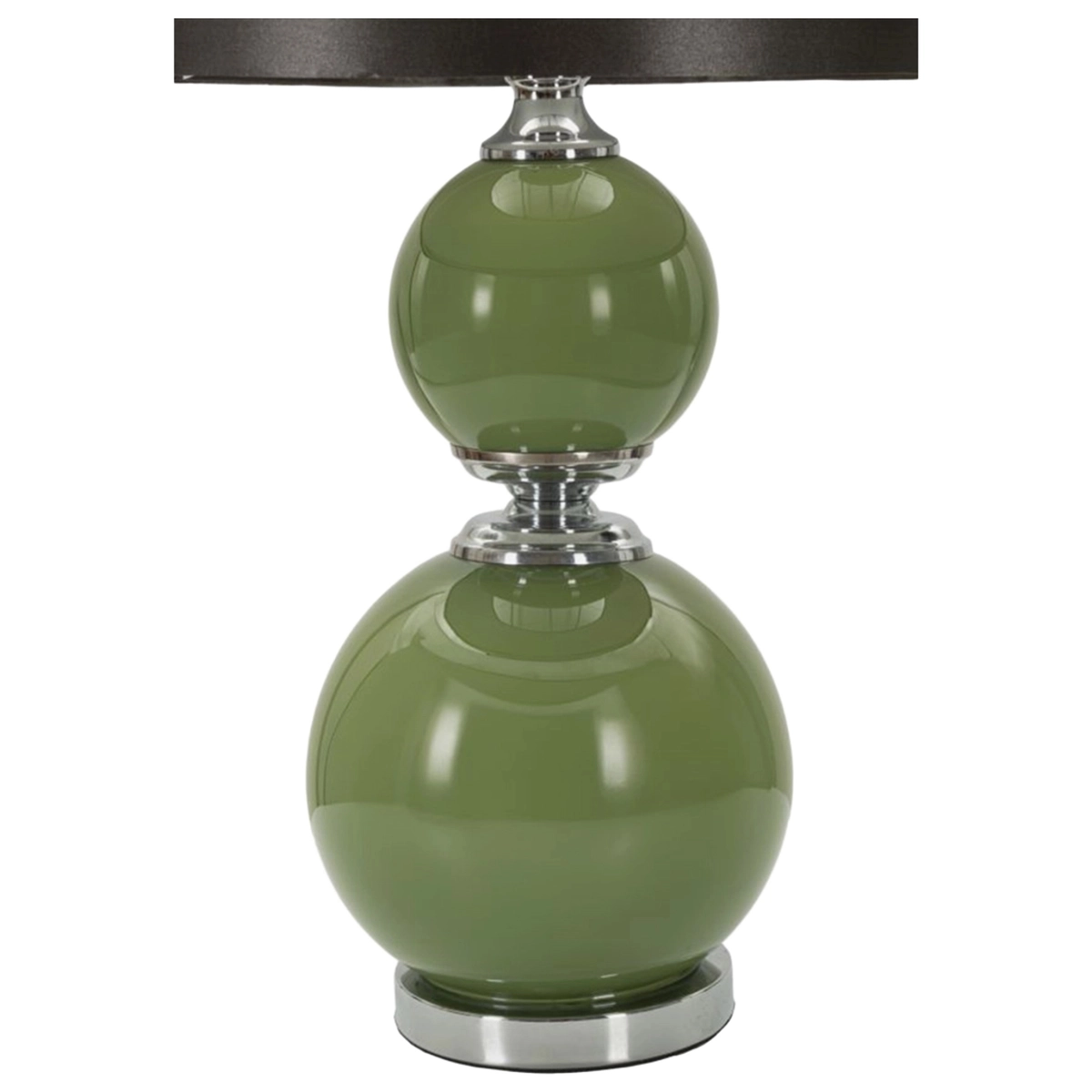 Eva Two Table Lamp in Glass and Fabric — 6