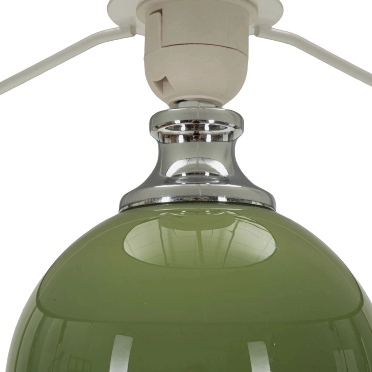 Eva Two Table Lamp in Glass and Fabric — 4