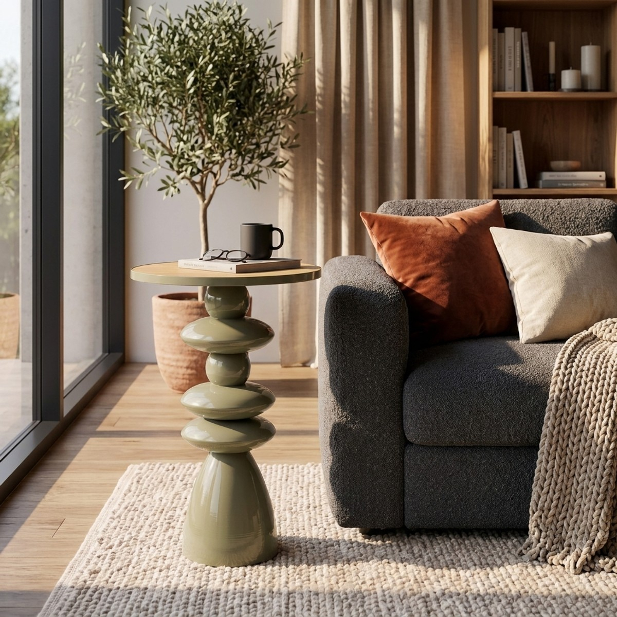 Seoul Verdant 63cm Side Coffee Table in Metallo and MDF — 2