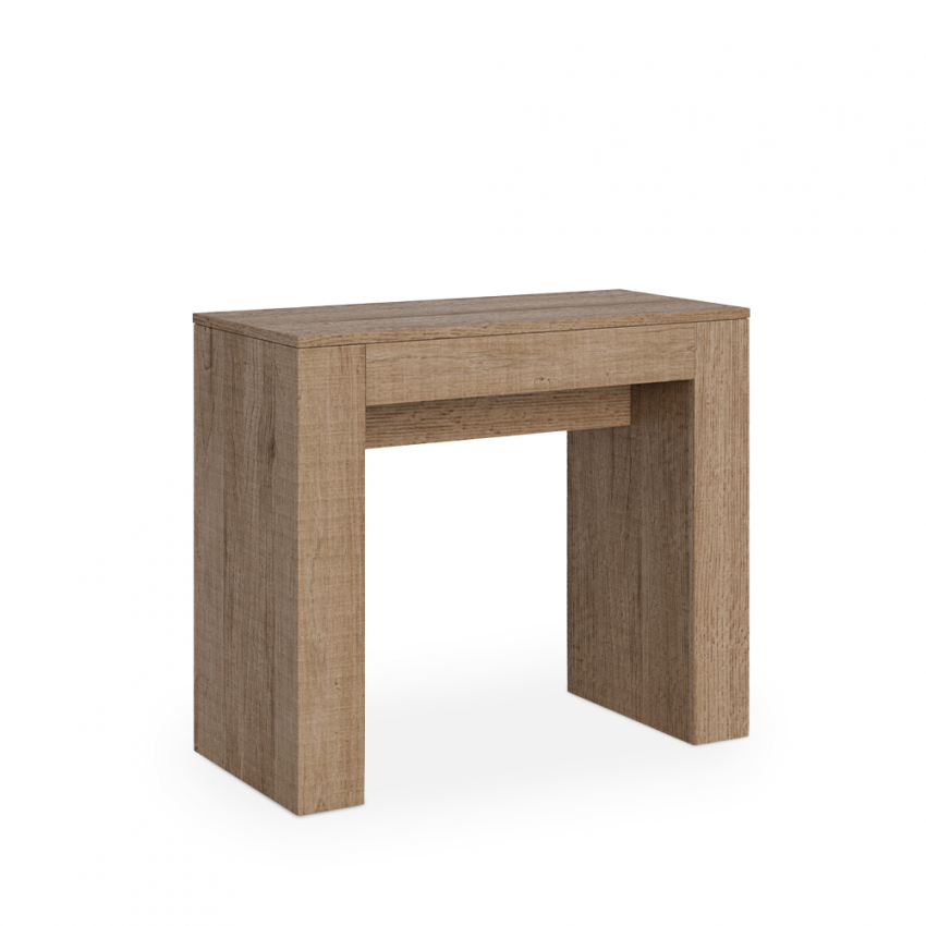 Modem Oak Extendable Wooden Console Dining Table 90x42-302cm — 3
