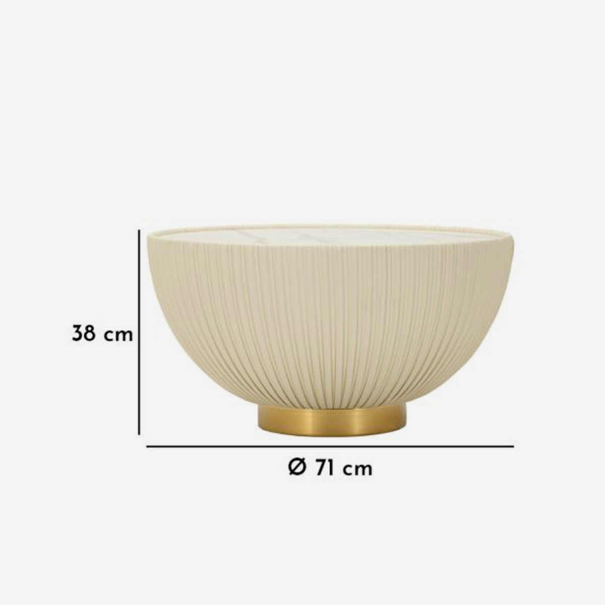 Round Coffee Table in Ceramic Elge 71 — 6