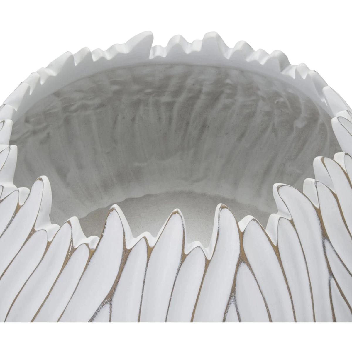 Decorative round planter Honduras 20 in polyresin Mauro Ferretti — 5