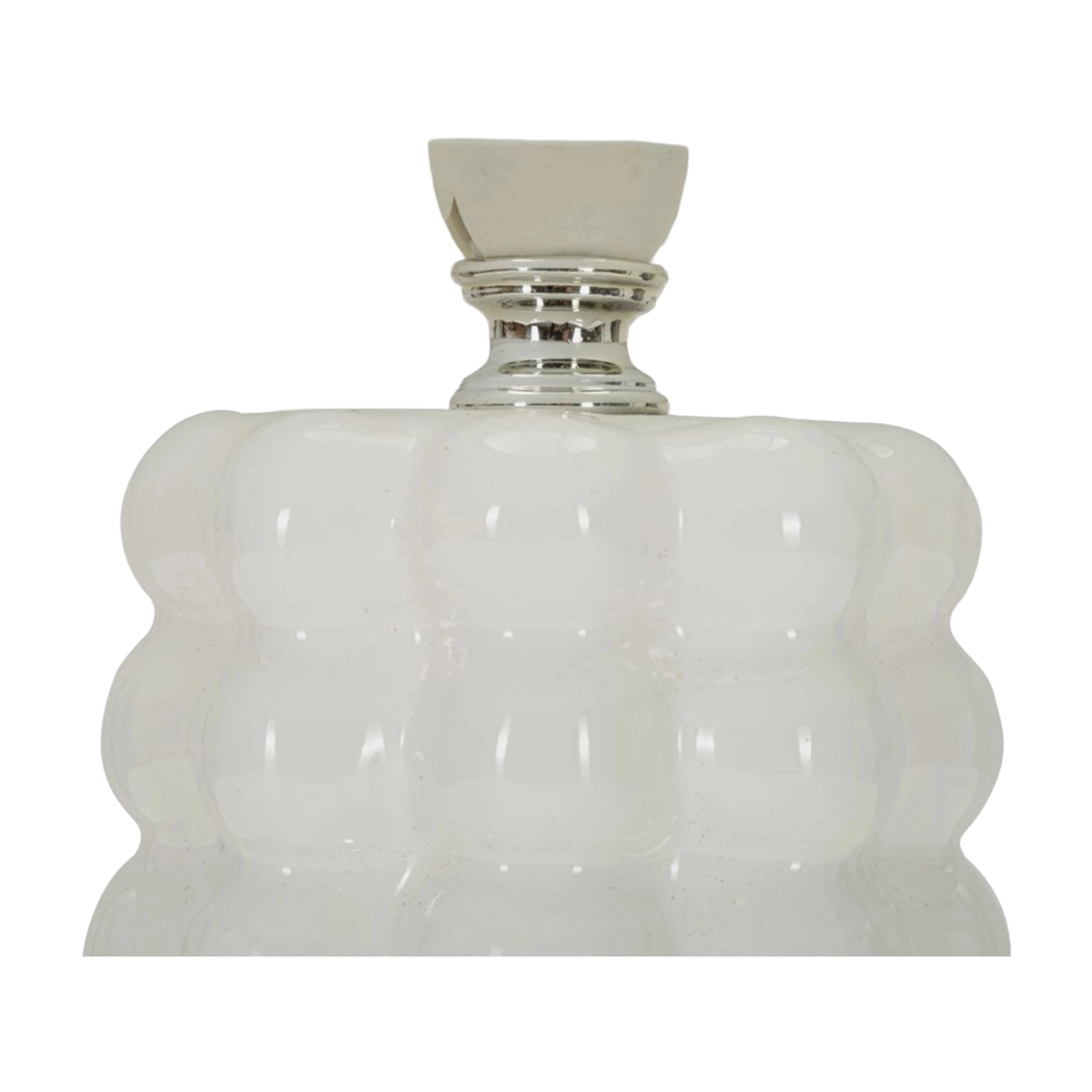 Lace Table Lamp in Ceramica and Fabric — 4