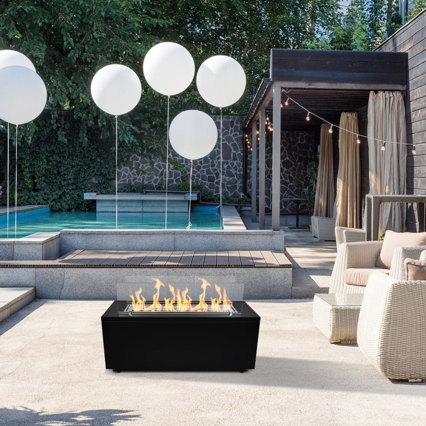 Divina Fire Caravaggio Indoor and Outdoor Freestanding Bioethanol Fireplace — 9