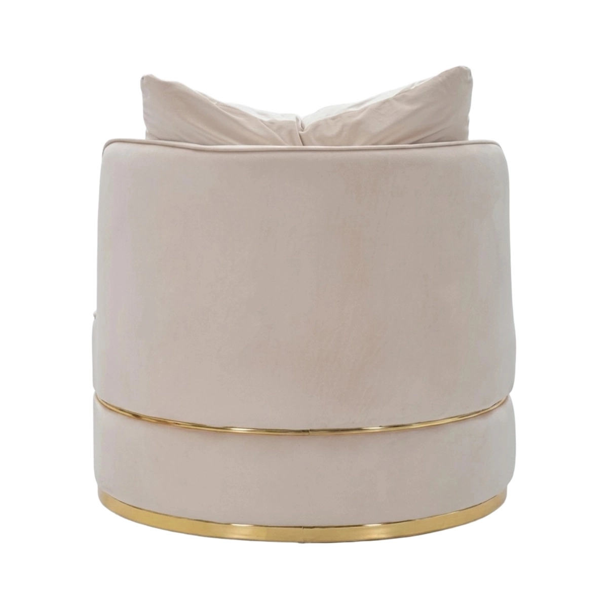 Round Upholstered Armchair with Cushions Paris Space Mauro Ferretti — 5