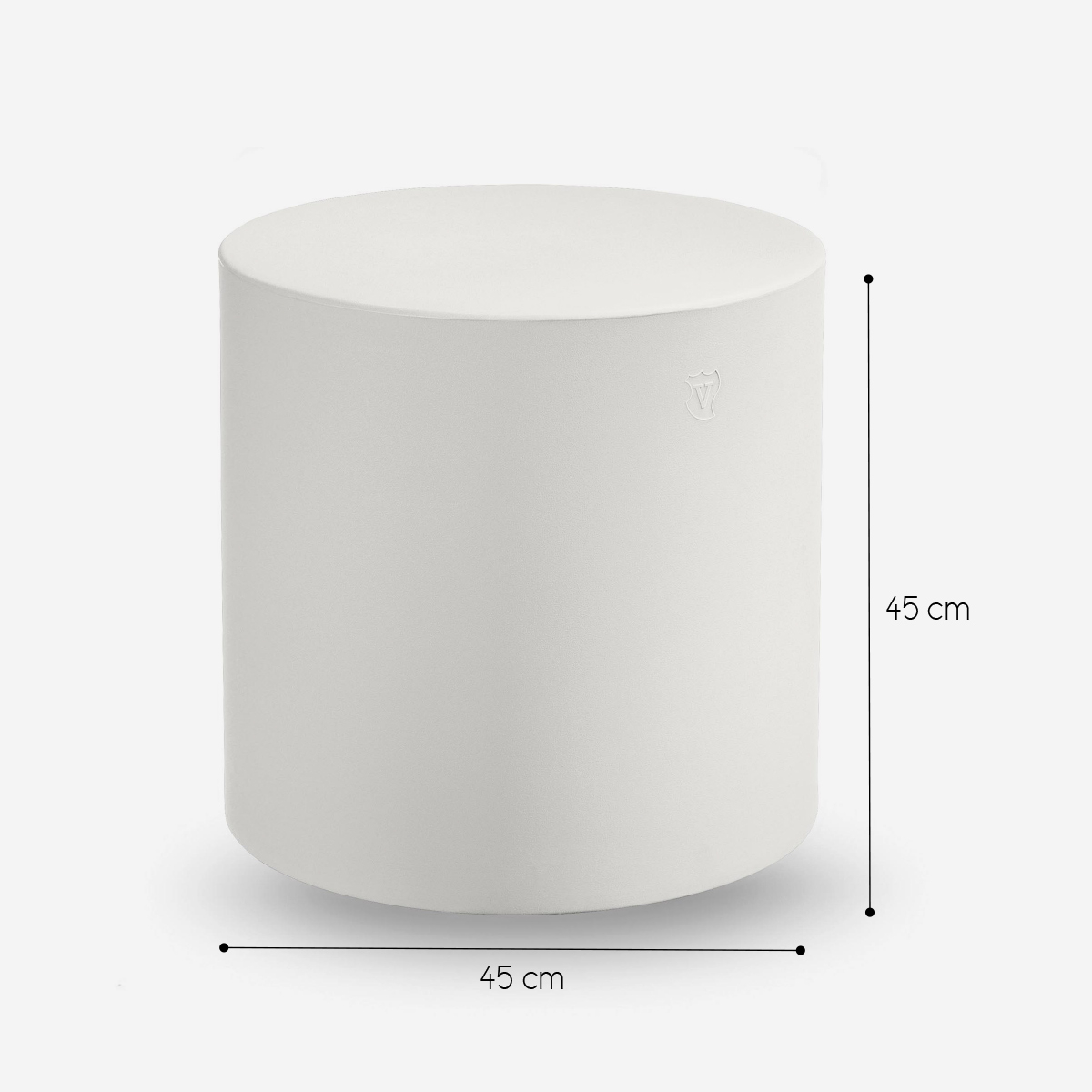 Blok cilindro Outdoor LED Light Up Coffee Table in Polietilene — 4