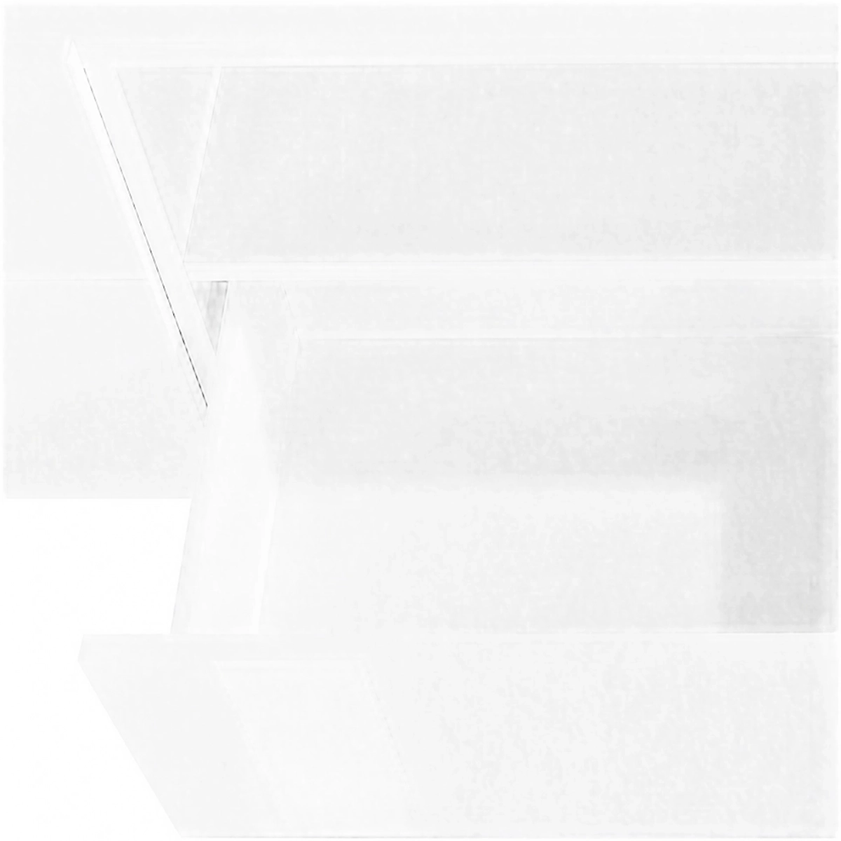 Modern Living Room TV Stand 220x43cm Gloss White Fergus — 10