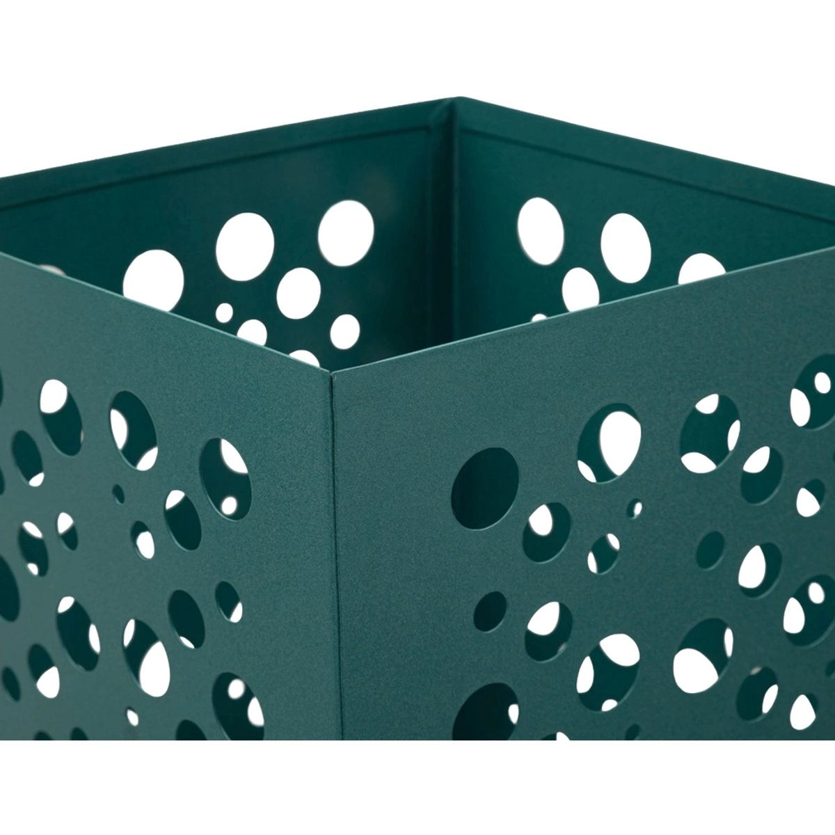 Lit Perforated Metal Square Umbrella Stand for Entryway — 4