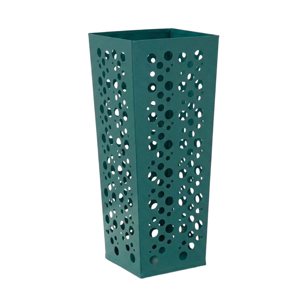 Lit Perforated Metal Square Umbrella Stand for Entryway — 5