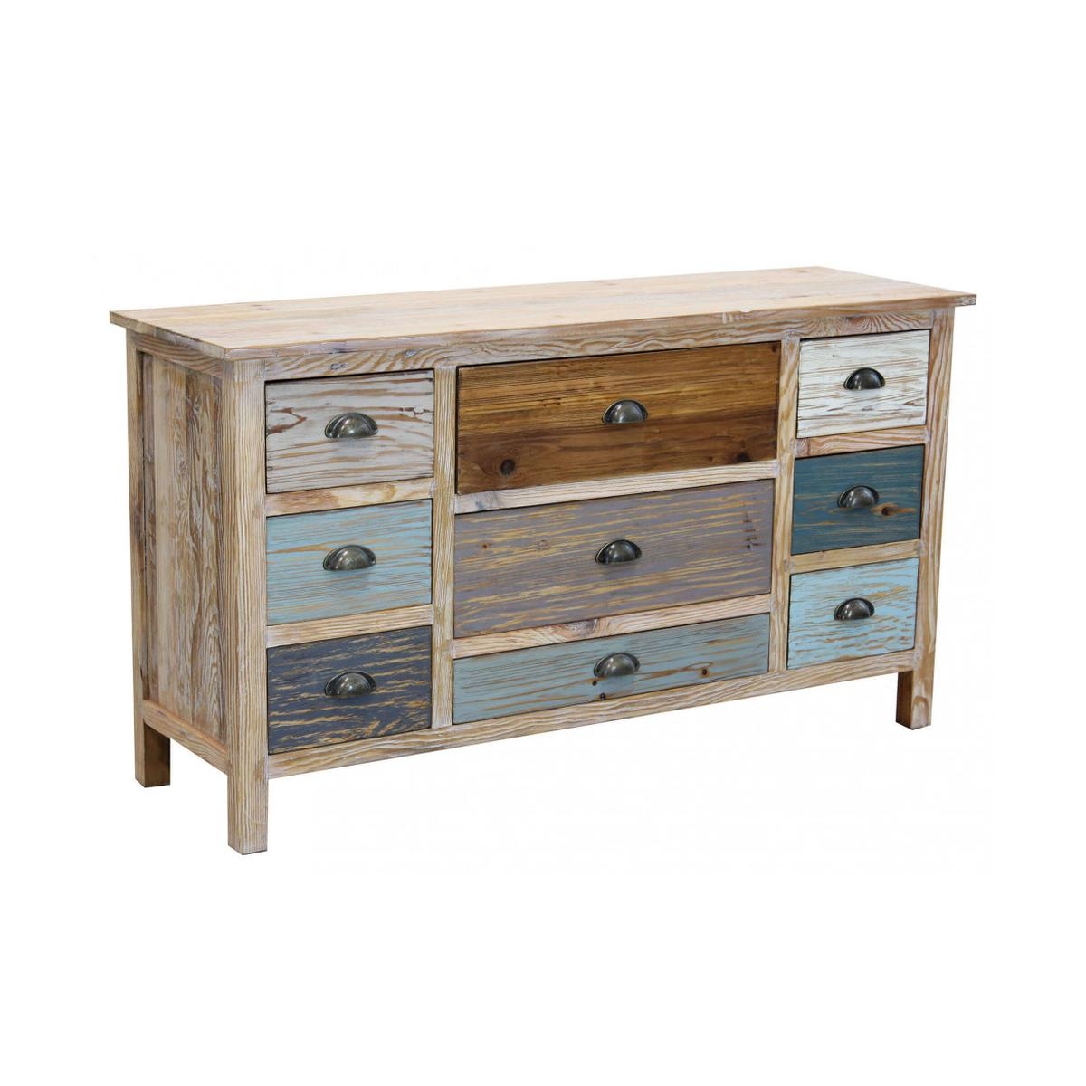 Denny 9-Drawer Shabby Chic Wooden Chest of Drawers — 1