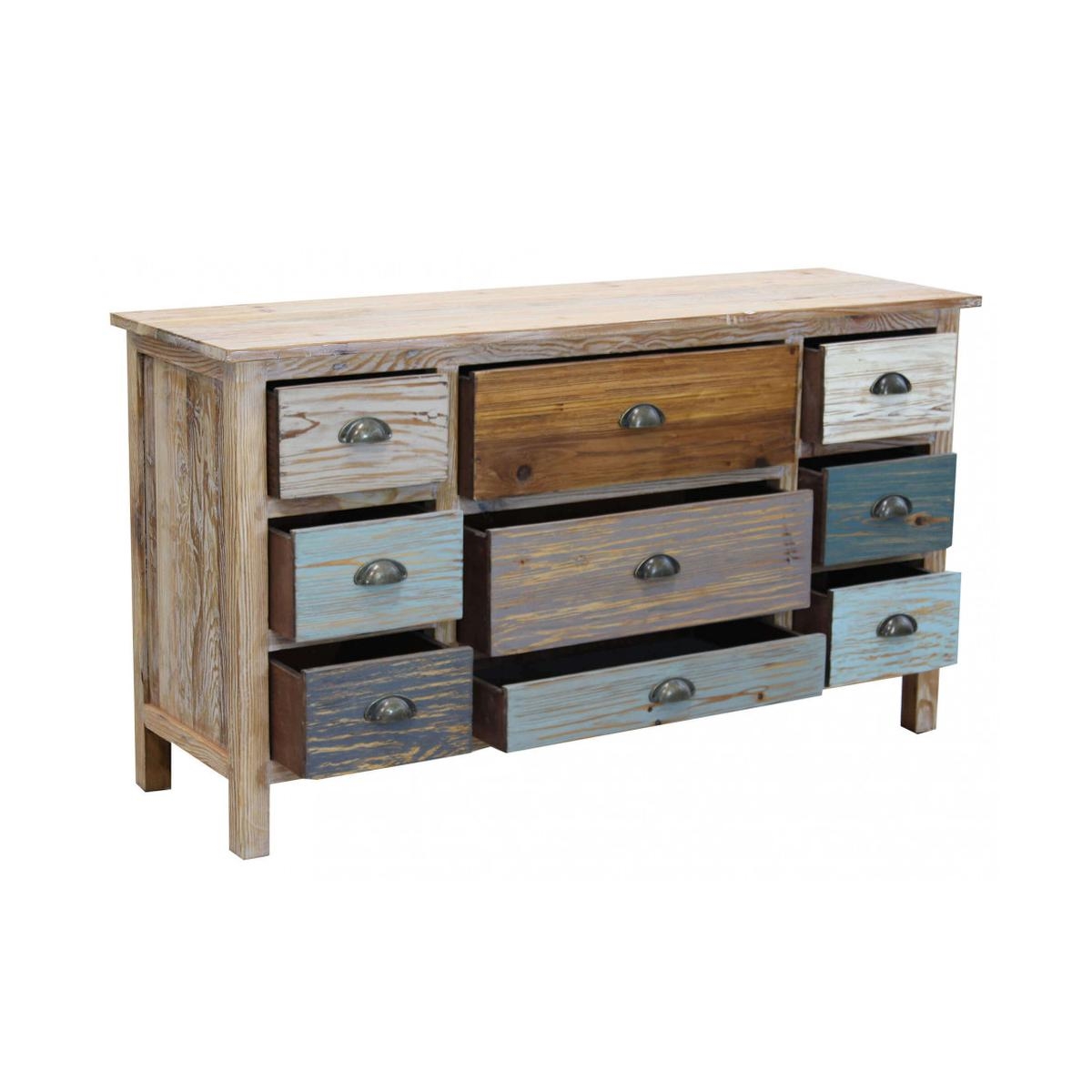Denny 9-Drawer Shabby Chic Wooden Chest of Drawers — 2