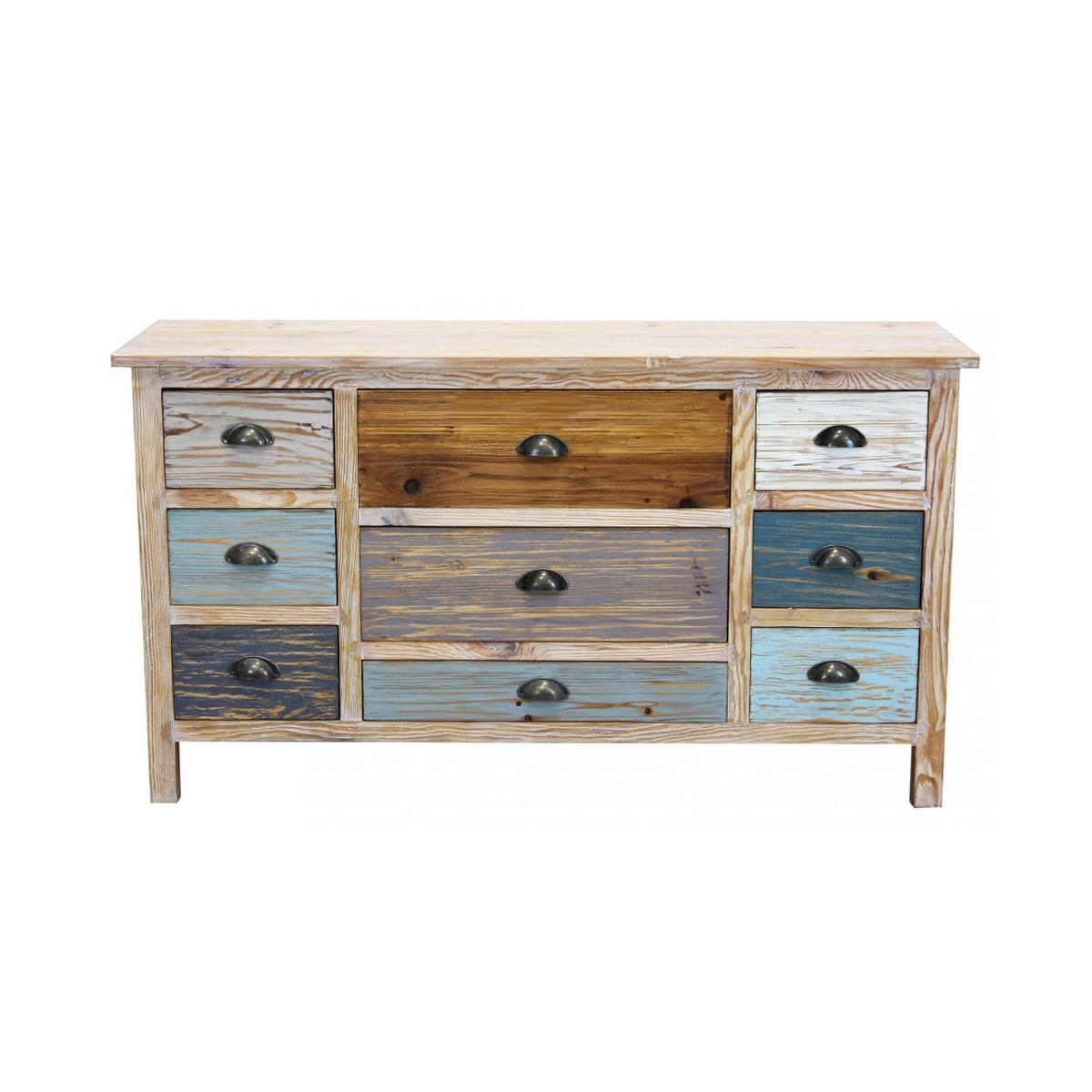 Denny 9-Drawer Shabby Chic Wooden Chest of Drawers — 8