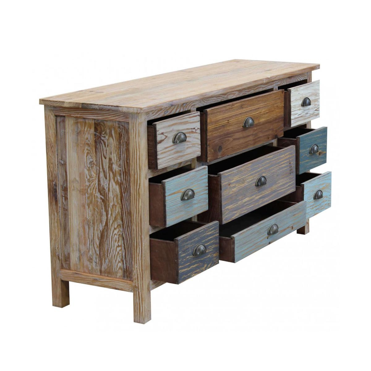 Denny 9-Drawer Shabby Chic Wooden Chest of Drawers — 3