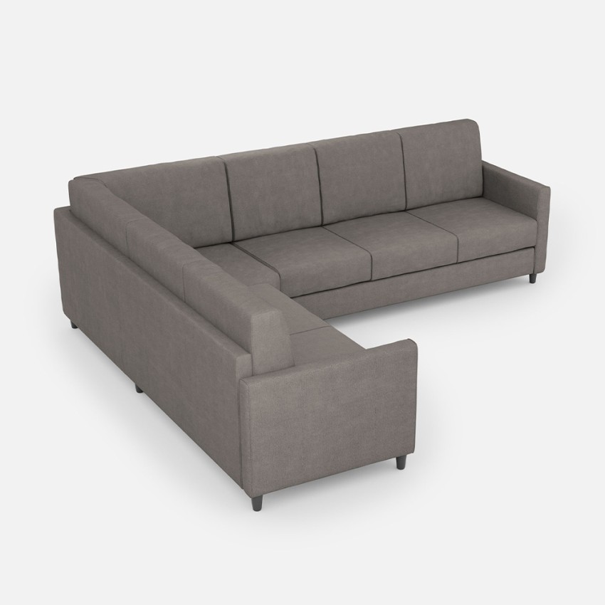 Modern 6 Seater Corner Sofa 281x221cm Fabric Karay 18AG — 3