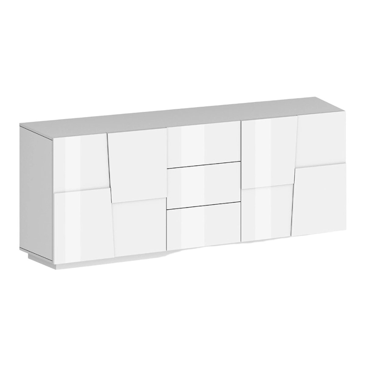 Modern Living Room Sideboard 3 Drawers 2 Doors 220cm Margaux — 1