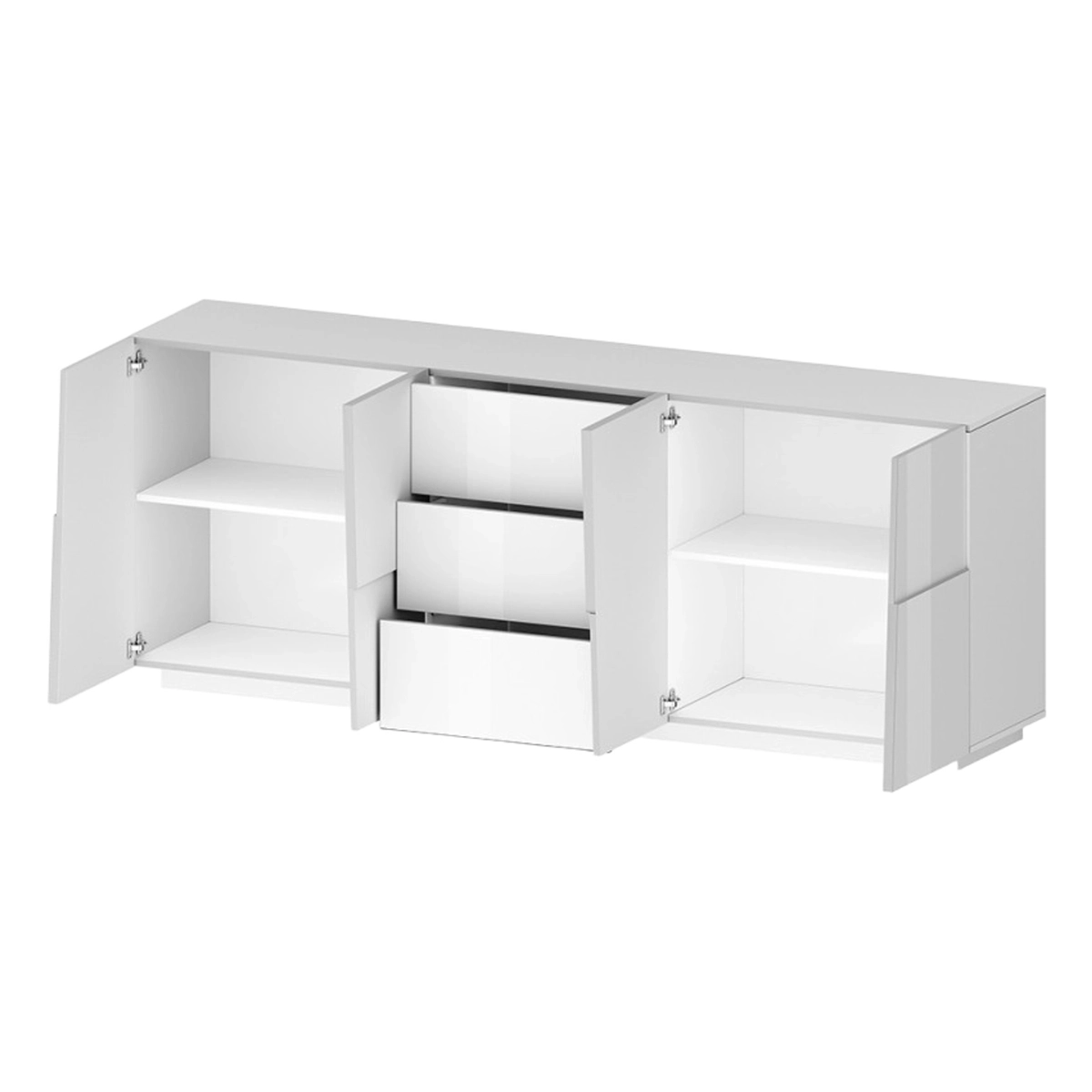 Modern Living Room Sideboard 3 Drawers 2 Doors 220cm Margaux — 5