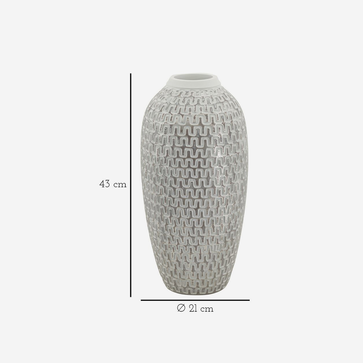 Wave Indoor Decorative Polyresin Vase Mauro Ferretti — 3