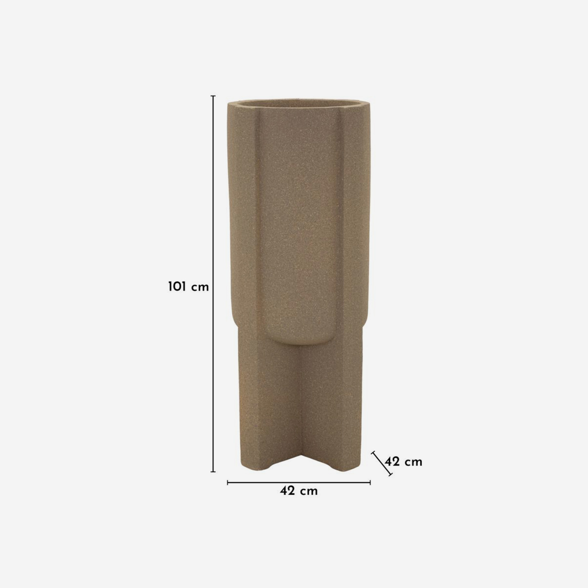 Moai 101 Tall Outdoor Polyresin Planter — 3