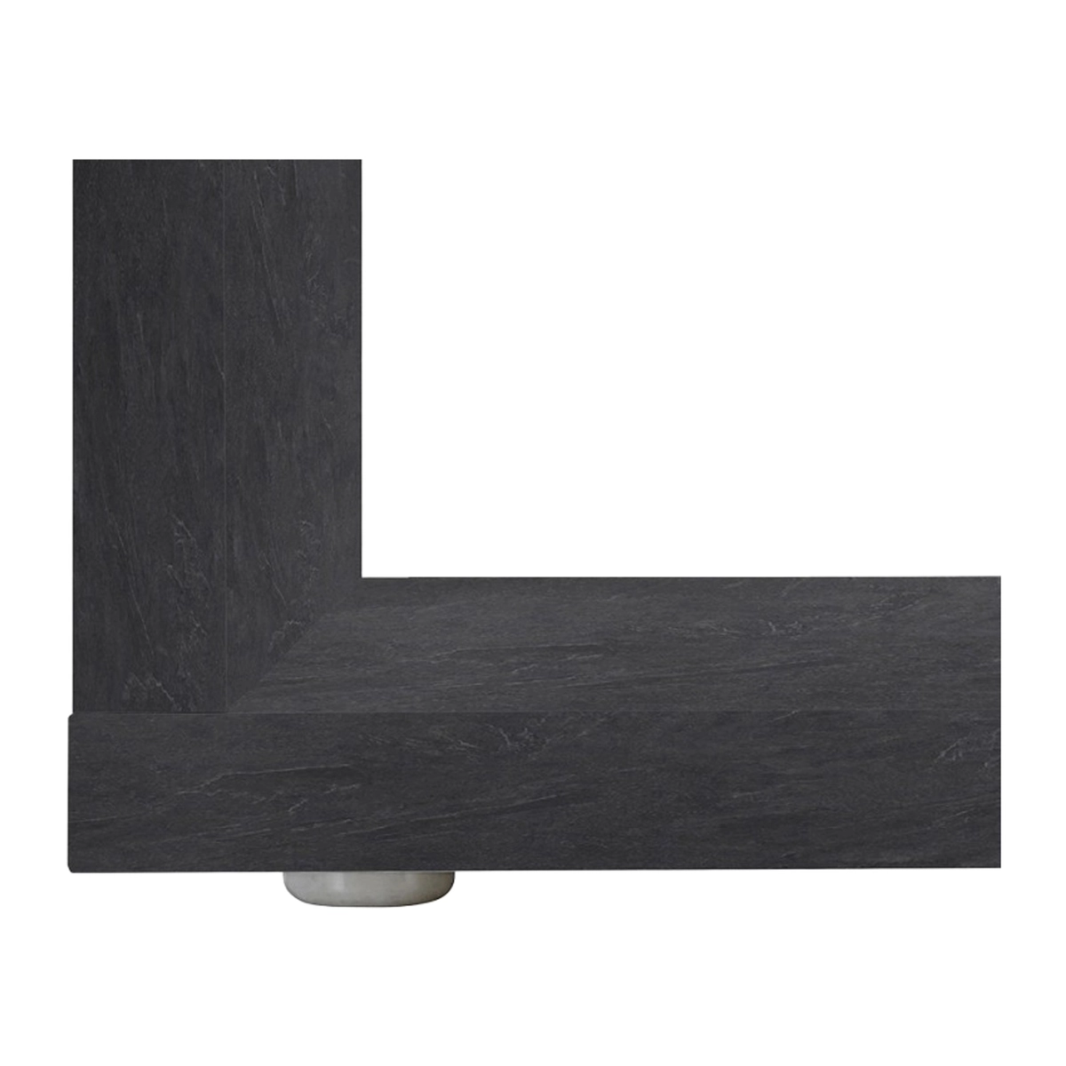 Zeta 55 Square Coffee Table with 2 Shelves Web Furniture — 3