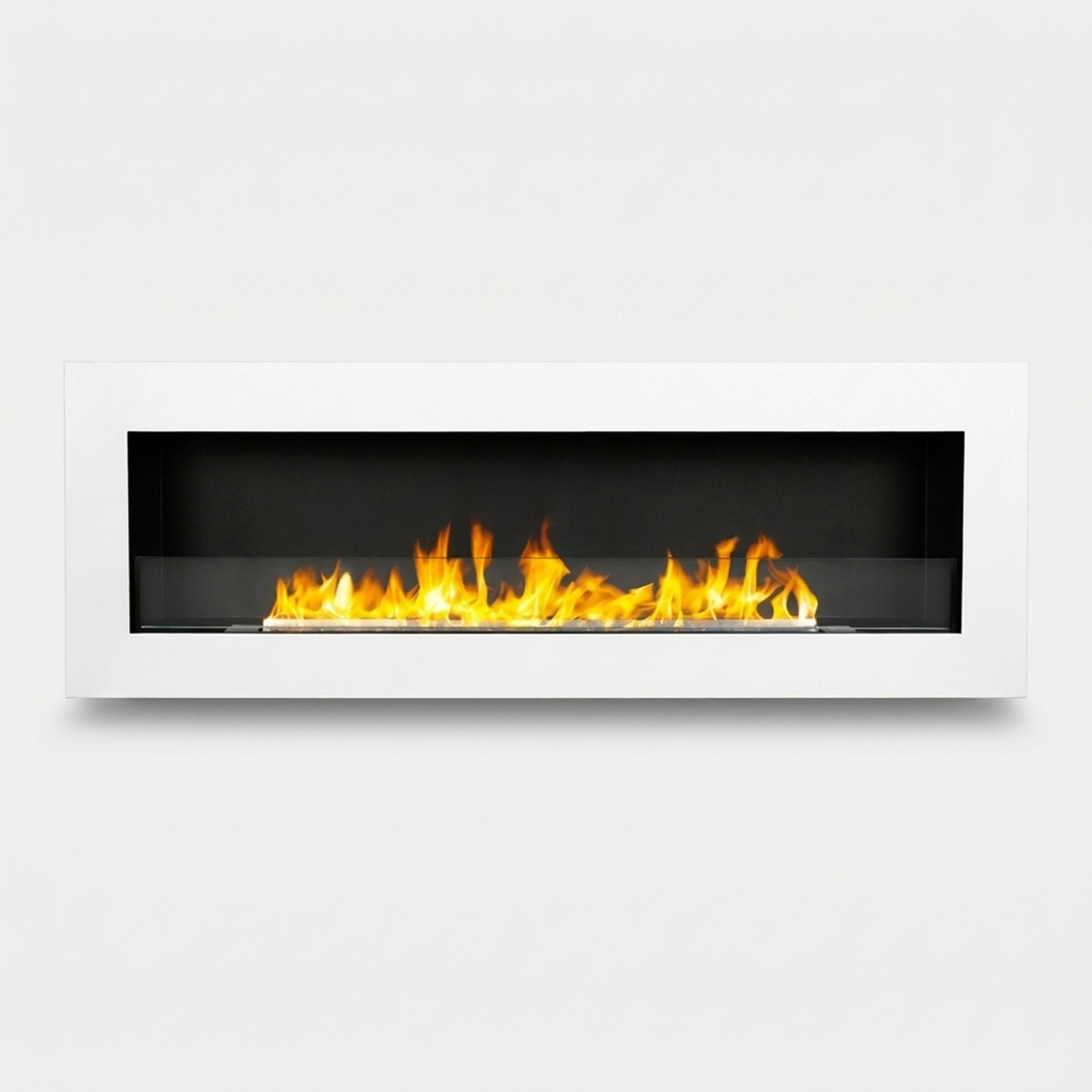 Wall-mounted bioethanol steel fireplace Divina Fire Siena 120 — 1