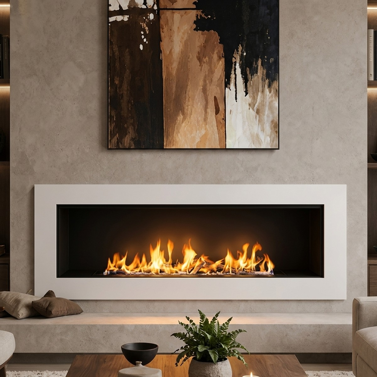 Wall-mounted bioethanol steel fireplace Divina Fire Siena 120 — 2