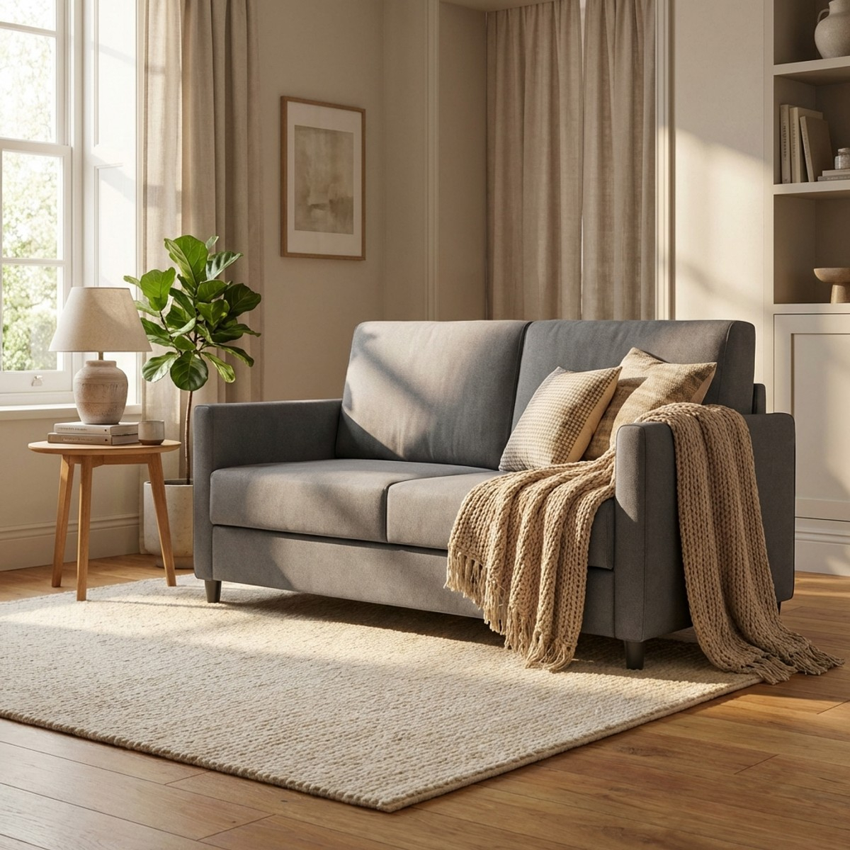 2-Seater Modern Fabric Sofa 158cm Karay 140 Itamoby — 2