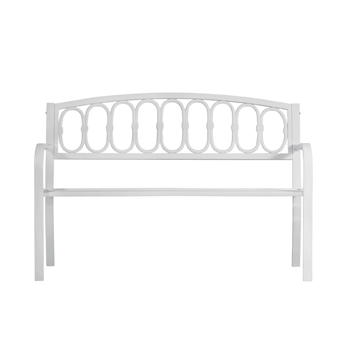 Lorey 2-Seater Cast Iron and Metal Outdoor Garden Bench — 1