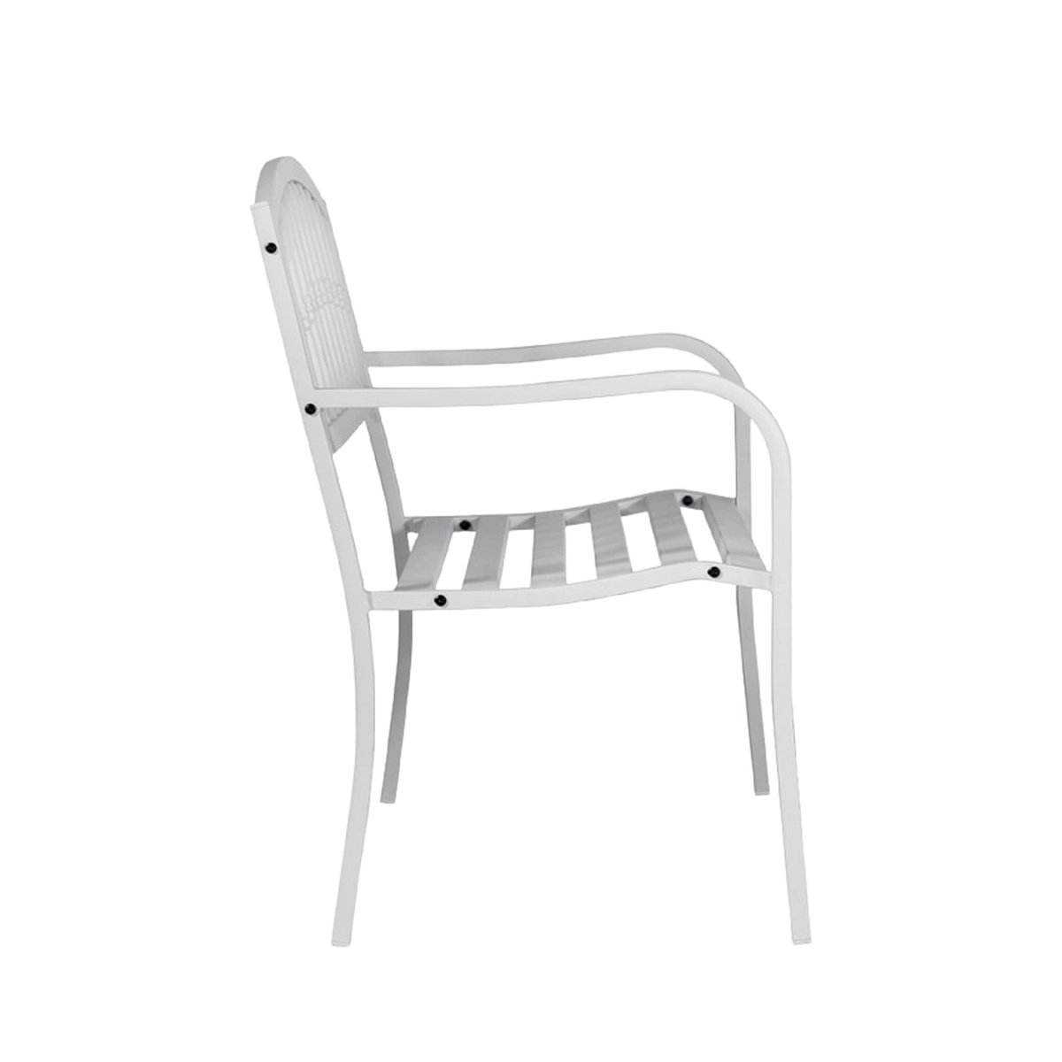 Lorey 2-Seater Cast Iron and Metal Outdoor Garden Bench — 3