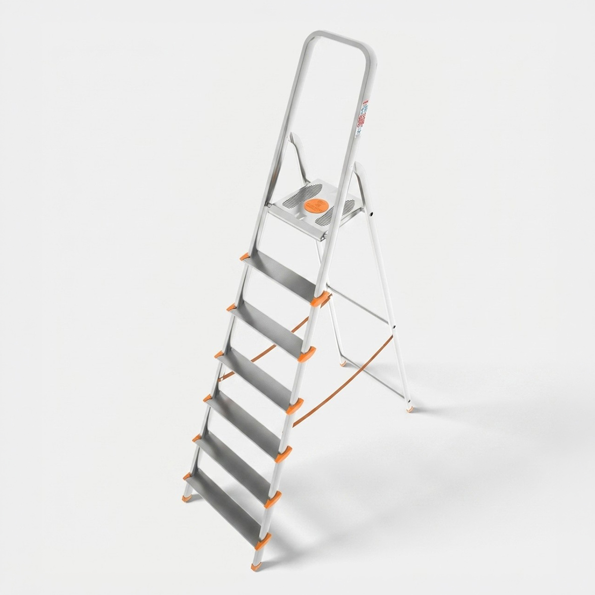 Scala in alluminio con piattaforma antiscivolo Aluminium 7