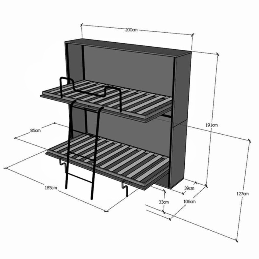 Foldaway Bunk Bed with Sofa and Mattresses Kando Sof Itamoby — 9