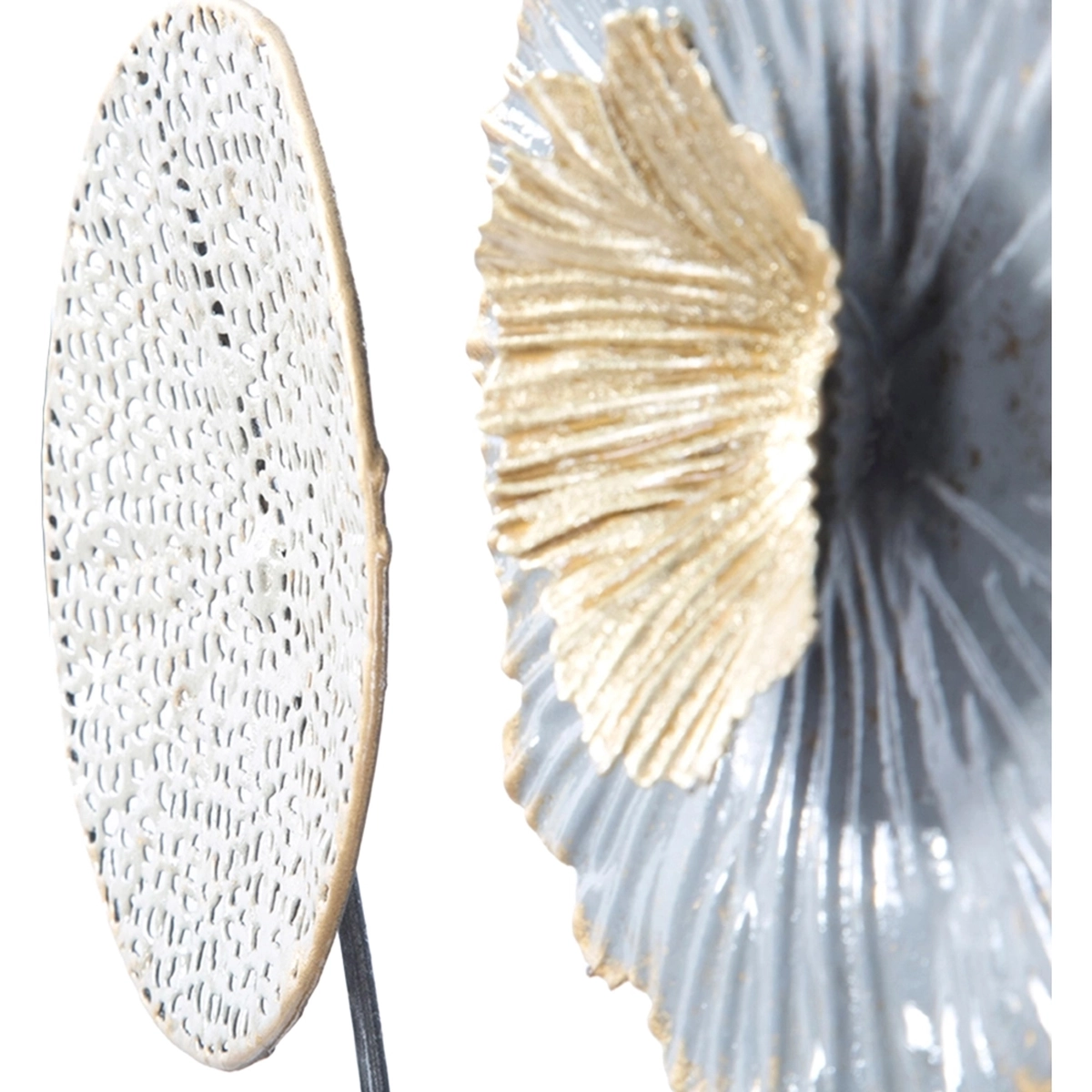 Sqity 3D Floral Metal Wall Art Decor 50x50 cm — 5