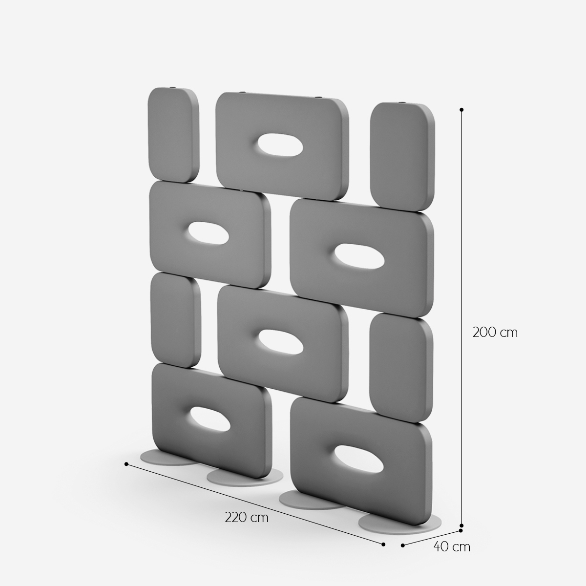 Cookie 200 Designer Polyethylene Room Divider for Indoor and Outdoor LYXO — 3