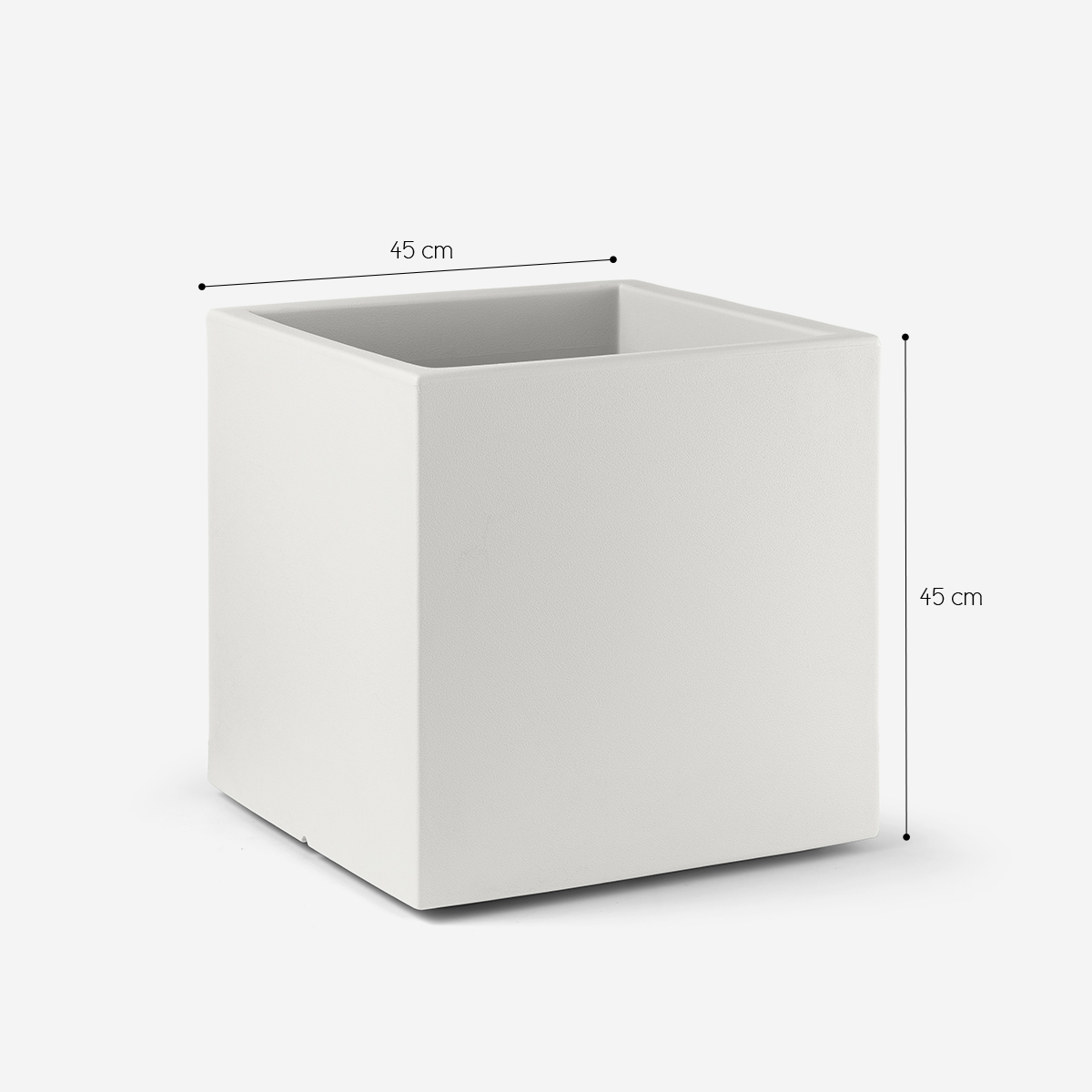 Cube Planter for Indoor and Outdoor in Polyethylene Loto 45cm — 3