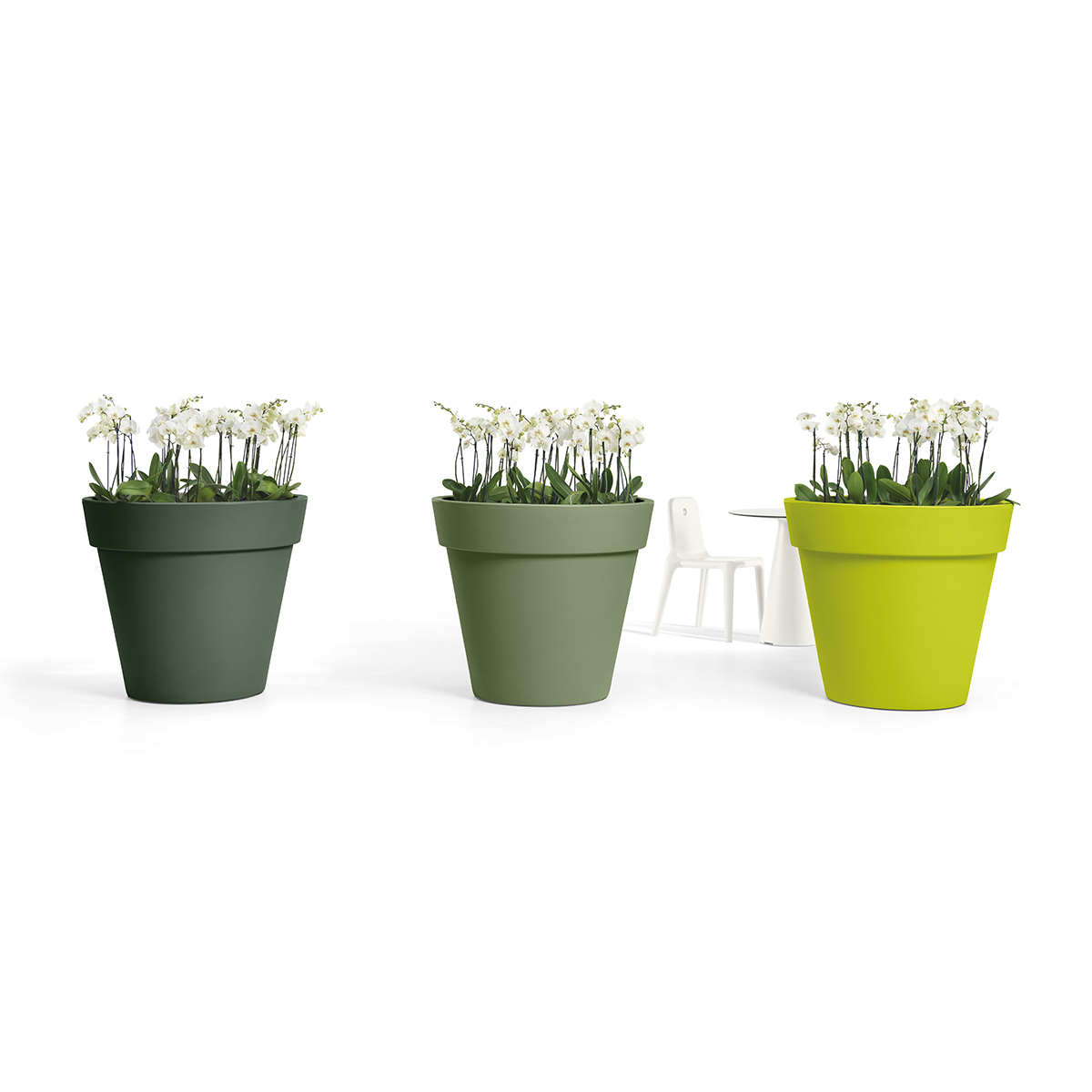 Garden Planter in durable Polietilene Aria 80cm — 2