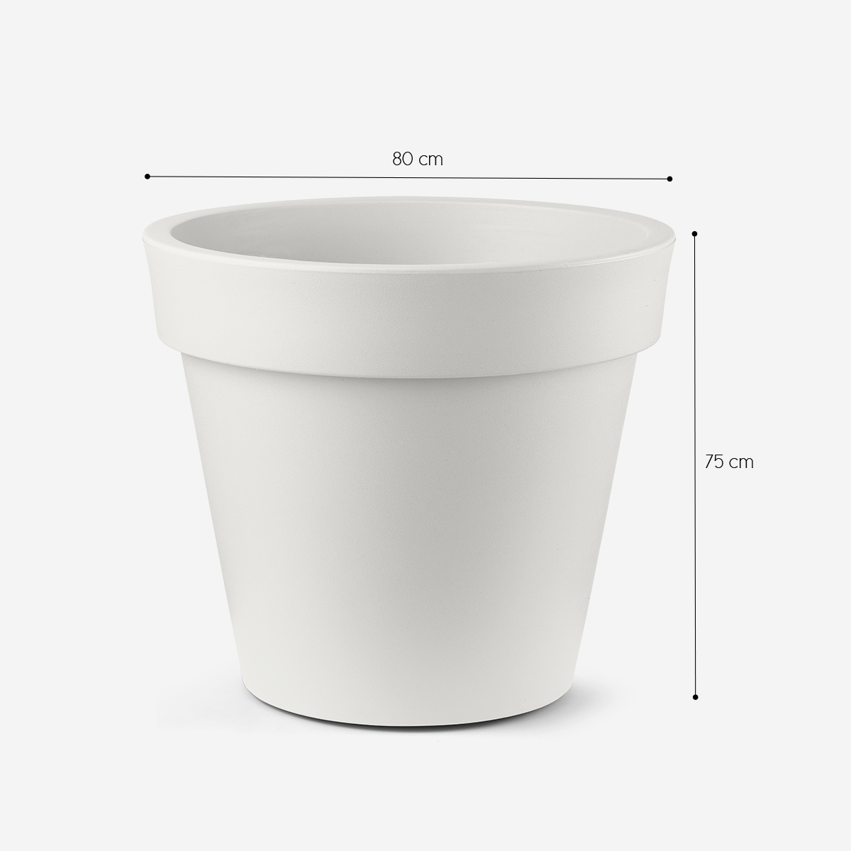 Garden Planter in durable Polietilene Aria 80cm — 3