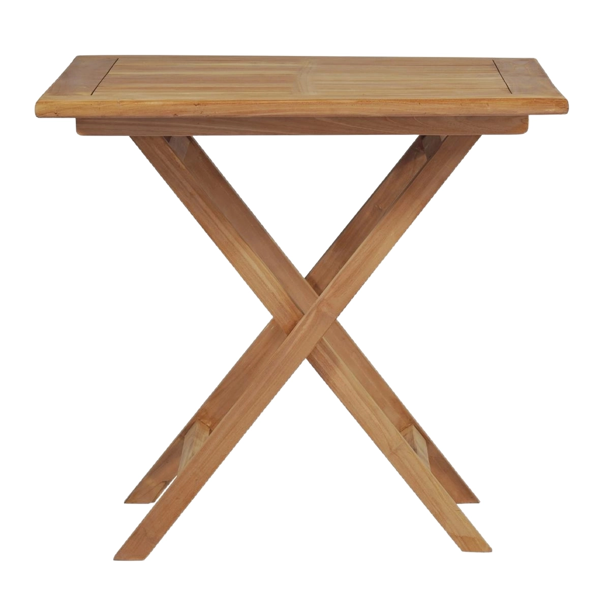 Folding Teak Wood Garden Table 80x120 cm Kedels Lipari — 5