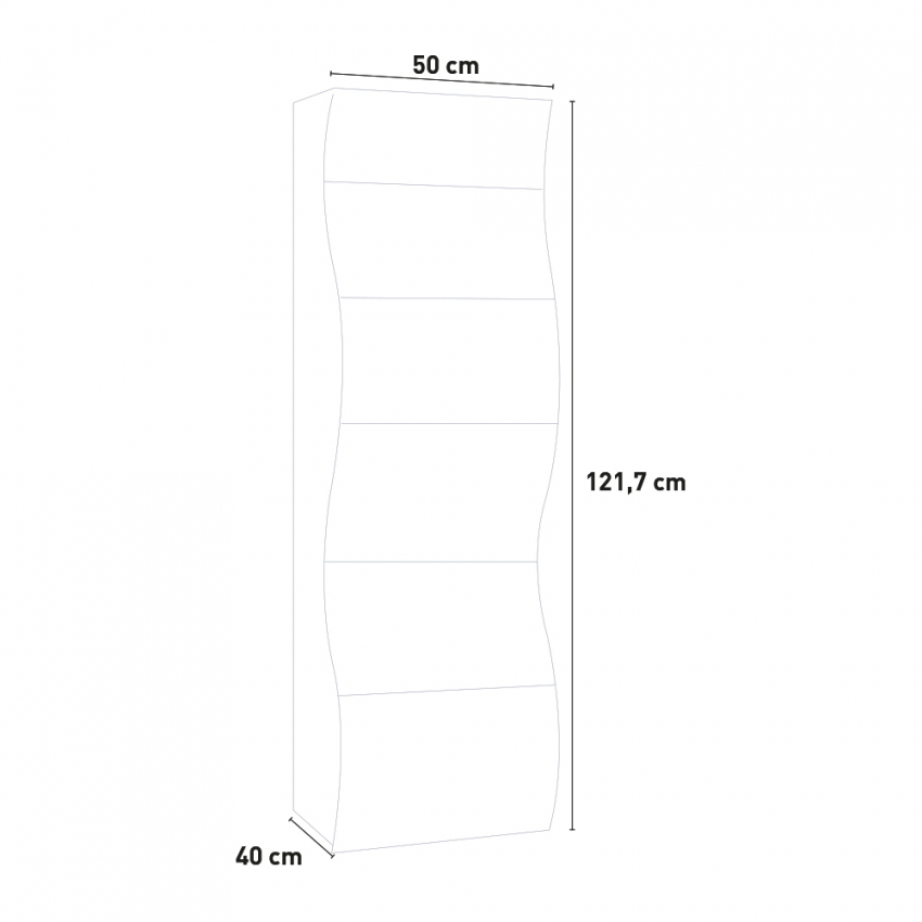 Onda Septet White 6-Drawer Bedroom Chest of Drawers — 5